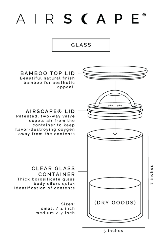 Airscape® Glass Coffee Storage Canister - The Era Store