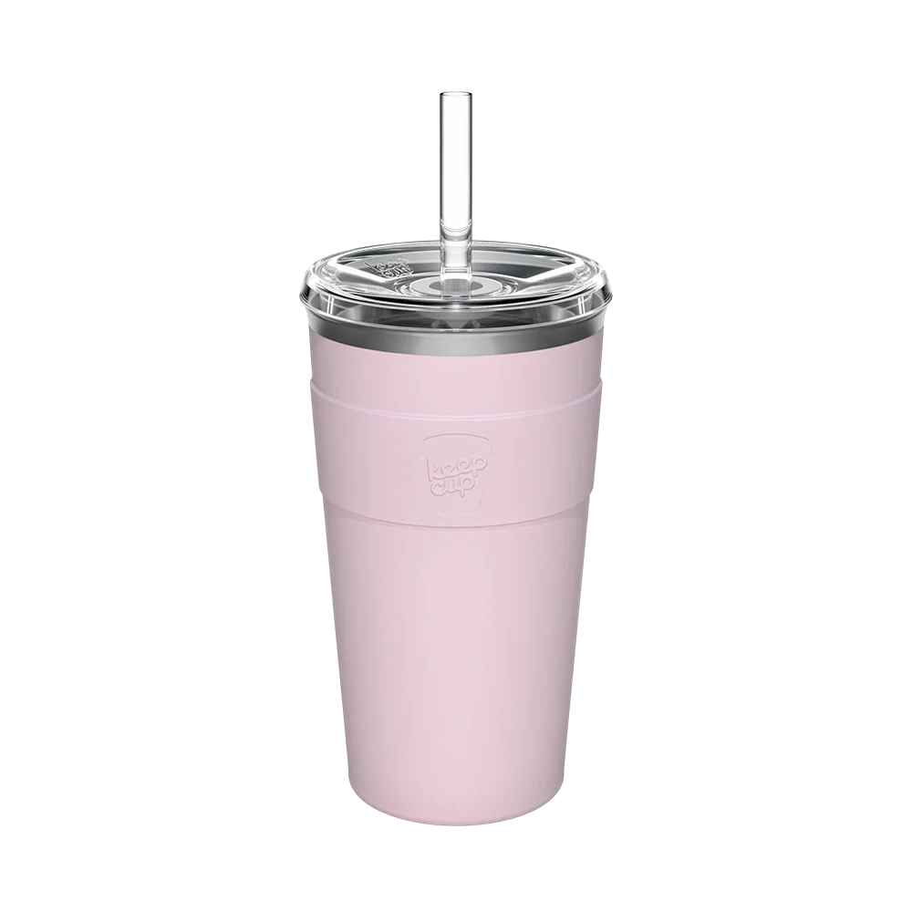 KeepCup Cold Cup Thermal 454ml in Pashmak Pink, insulated stainless steel body