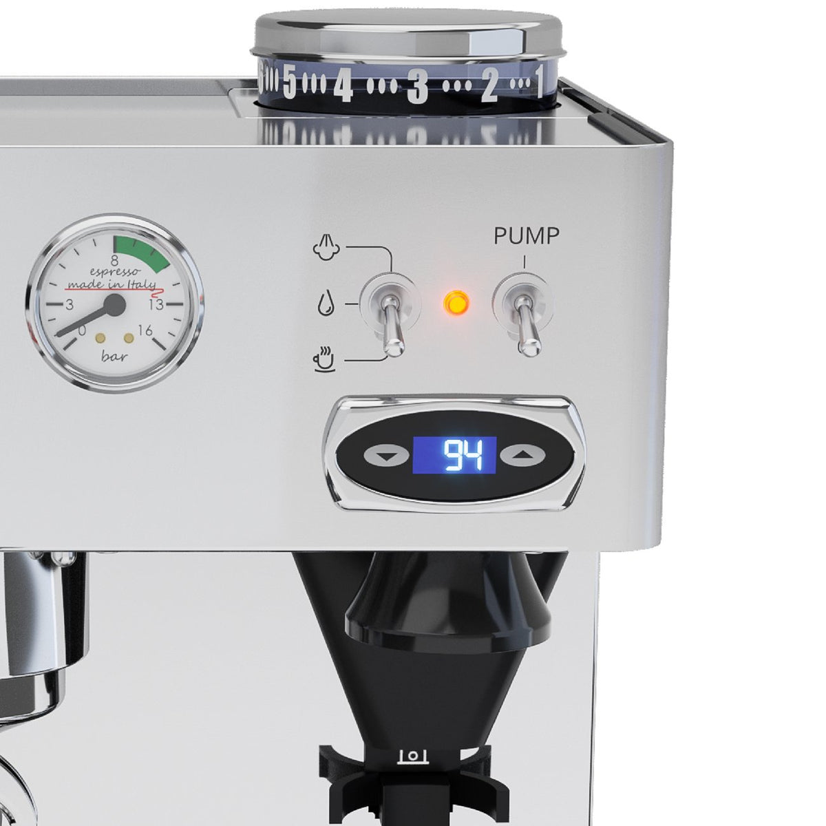 Lelit Anita built-in conical burr grinder