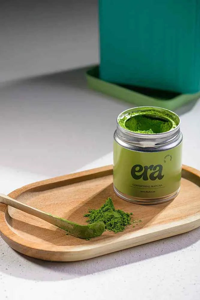 Era White Bamboo Chashaku — Matcha Spoon