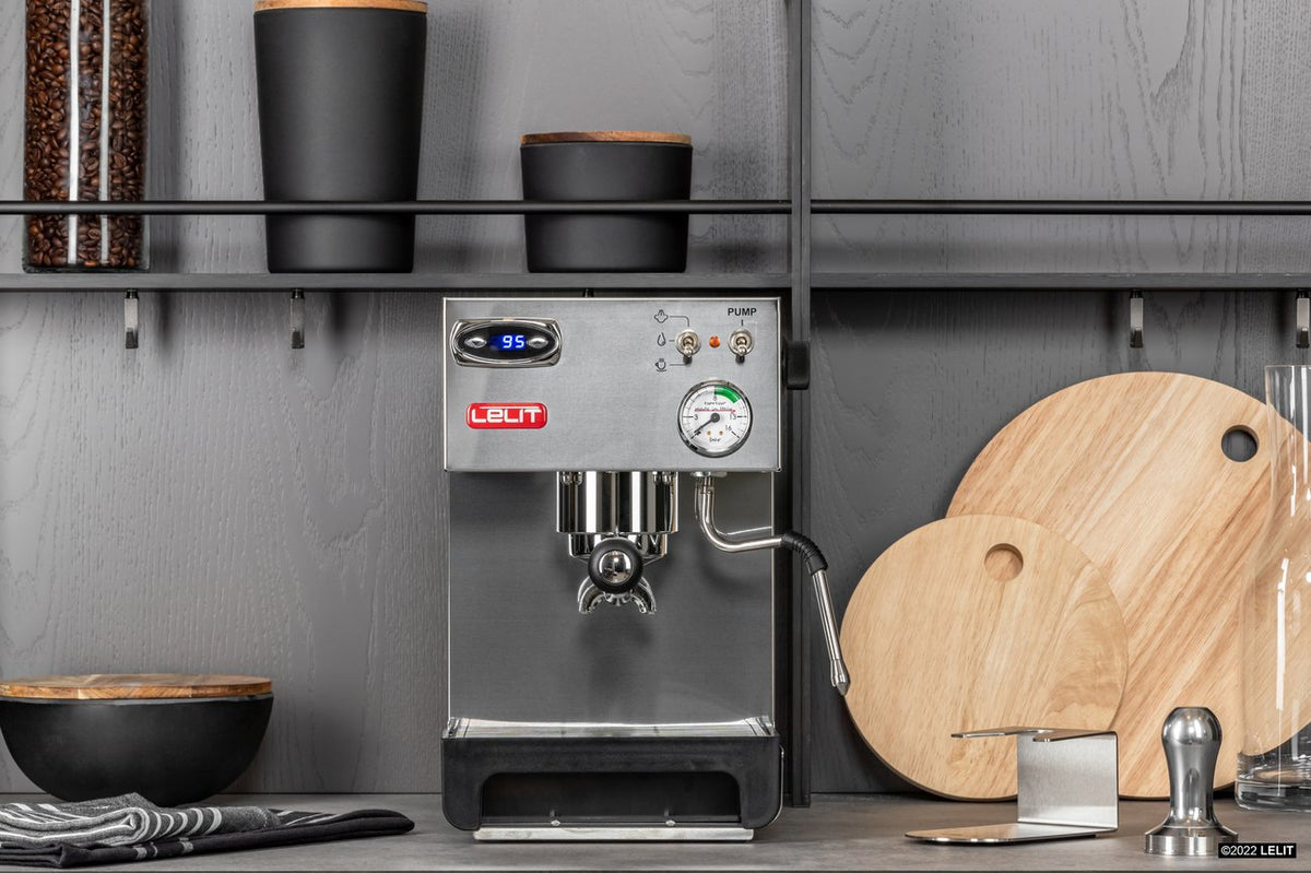 Lelit Anna Espresso Machine in a home kitchen