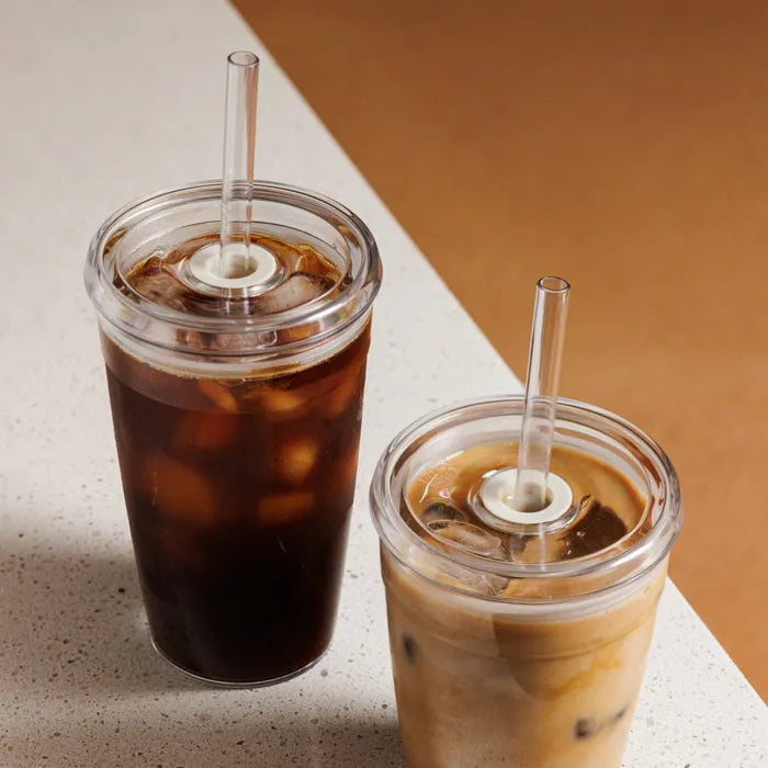 KeepCup Cold Cup Original 454ml filled with iced coffee