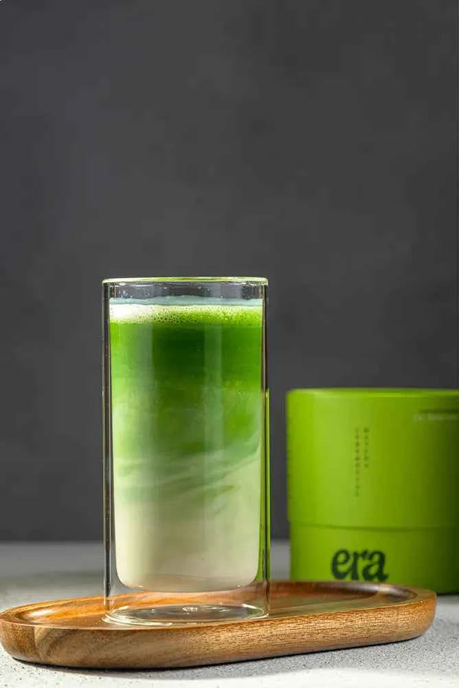Iced matcha in the Era Kumo Cup, Kyoto Green