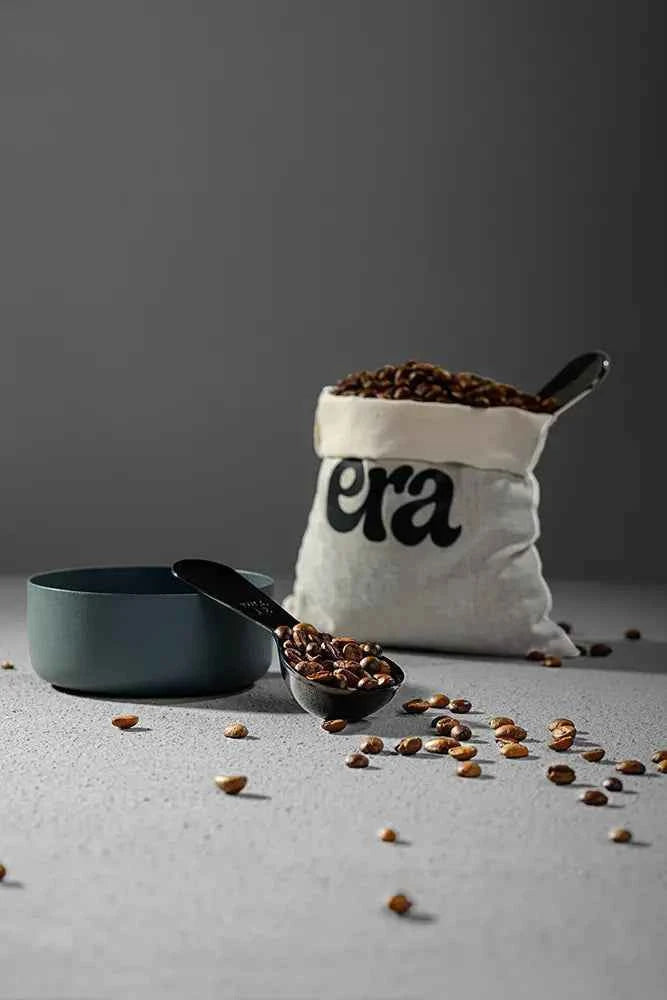 Ethiopia Guji Hambela whole coffee beans with scoop