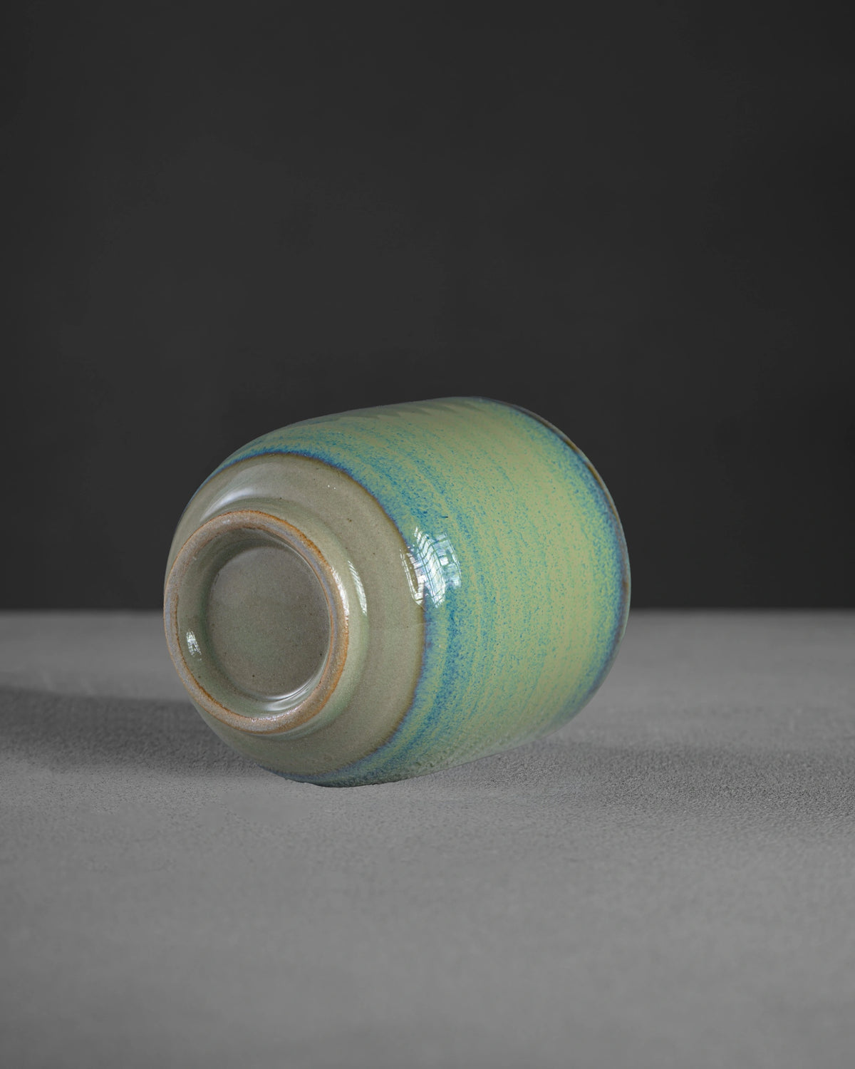 Yutaka Series Wakaba cup base - foot ring detail, Mino ware Japan