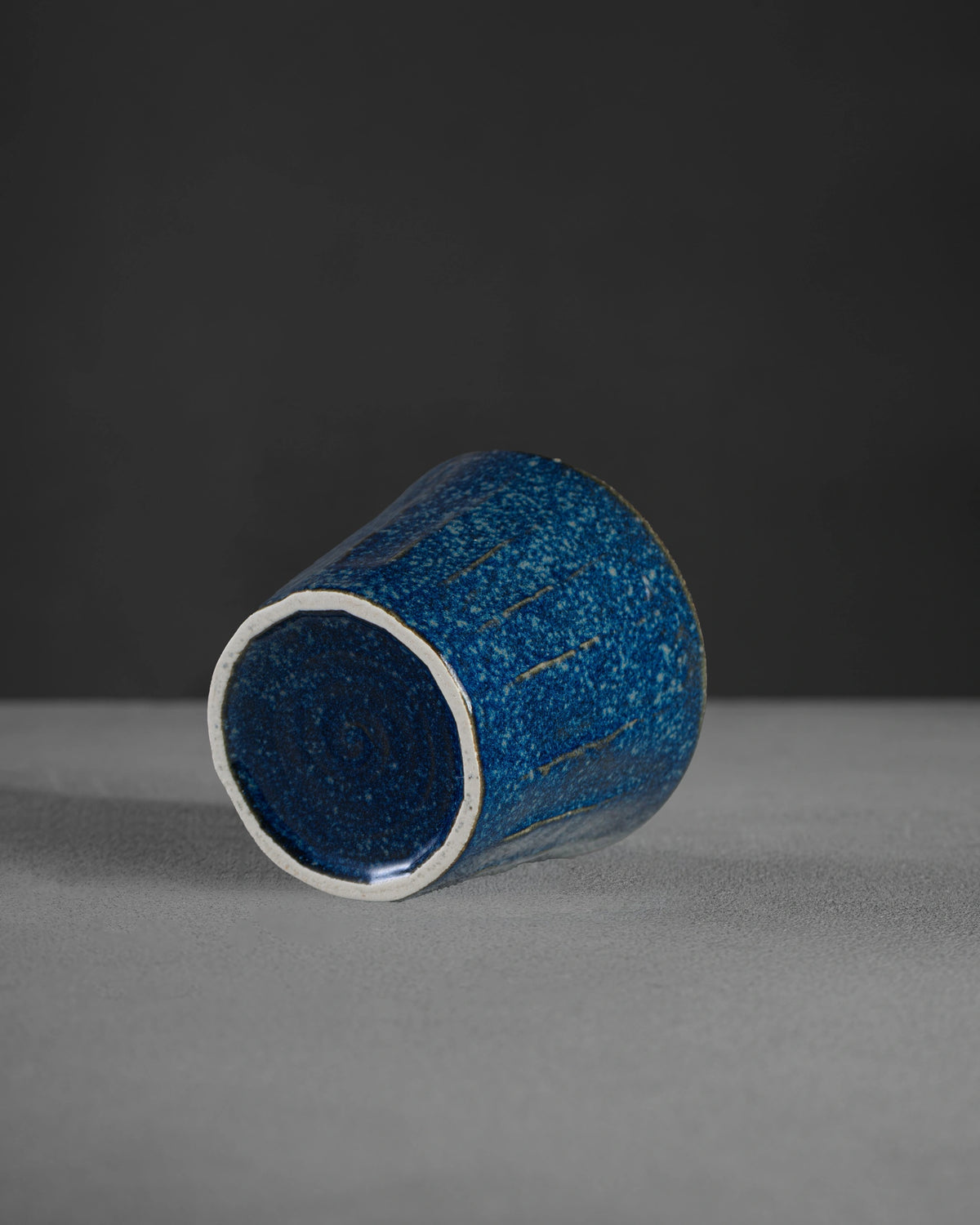 Nagomi Series Yozora cup base - foot ring detail, Mino ware Japan