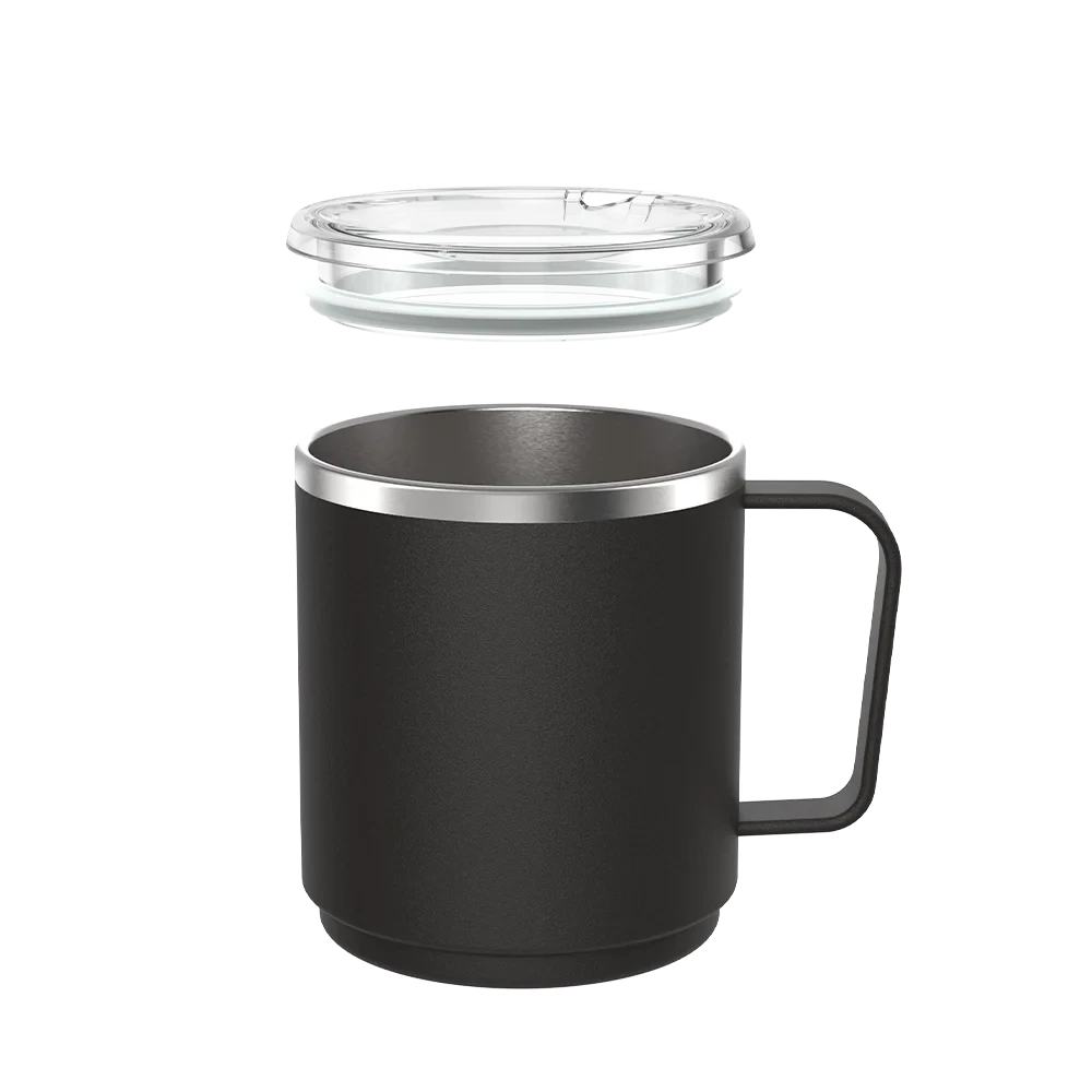 KeepCup Camp Mug Black - Quicksip lid removed