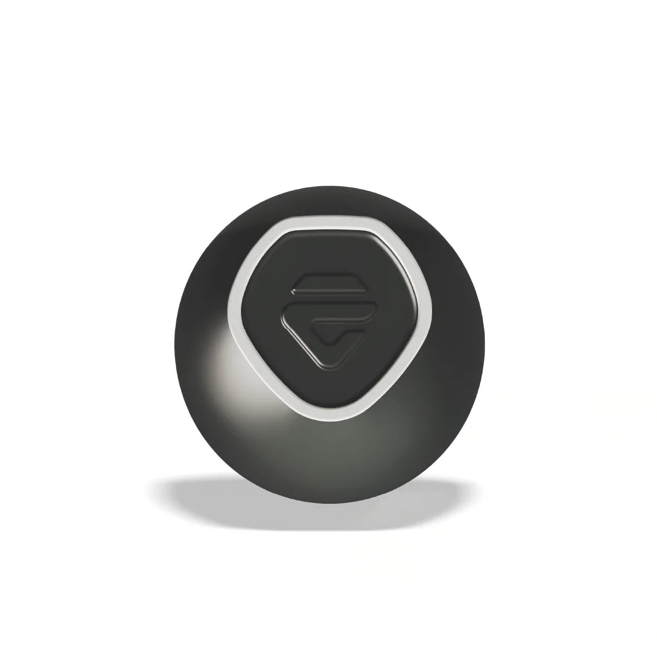 Lelit cappuccino cup in black - gem-shaped base with signature Lelit logo