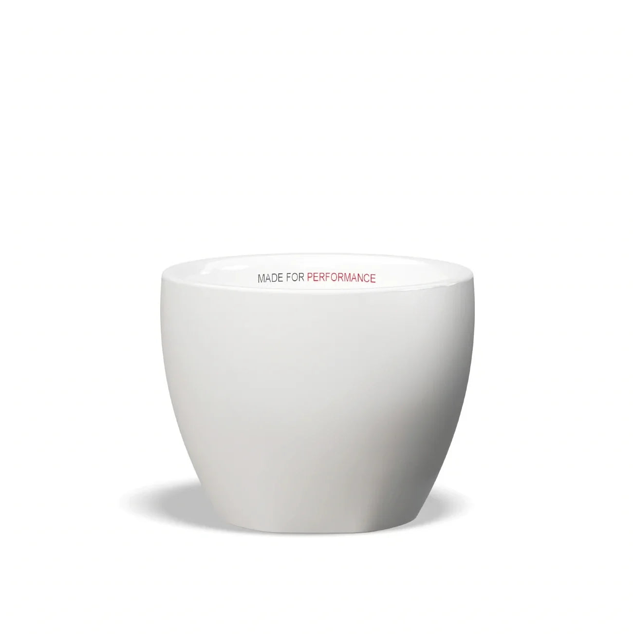 Lelit cappuccino cup in white - Made for Performance print on the inner rim