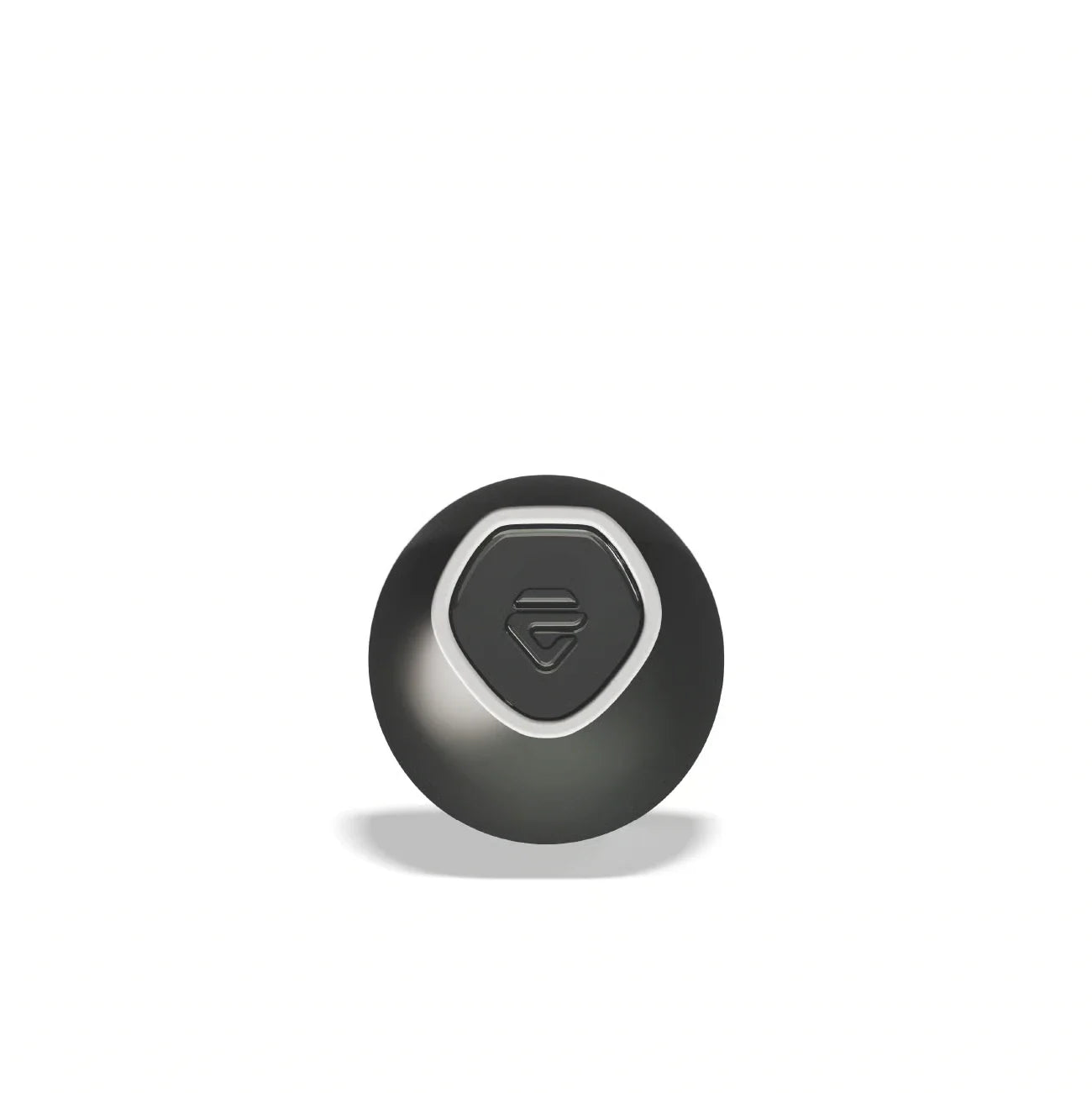 Lelit coffee cup in black - gem-shaped base with signature Lelit logo