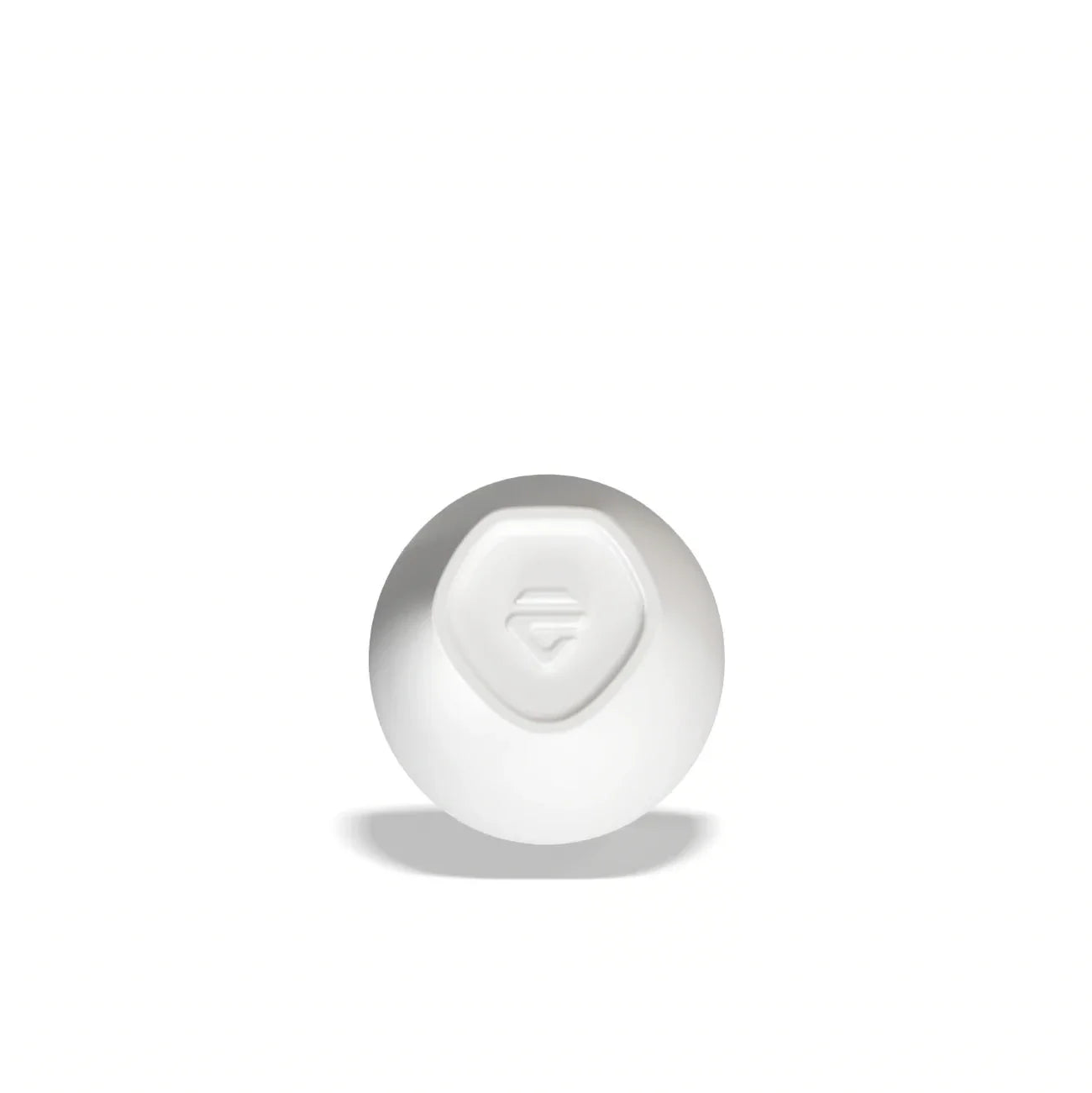 Lelit coffee cup in white - gem-shaped base with signature Lelit logo