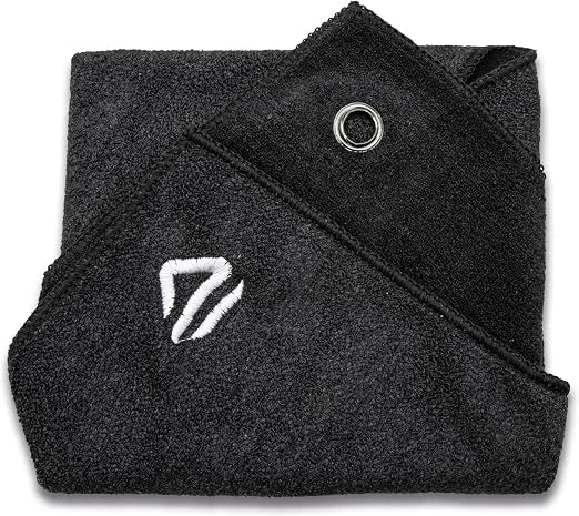 Lelit microfiber cleaning cloth with hanging eyelet included with the knock box drawer