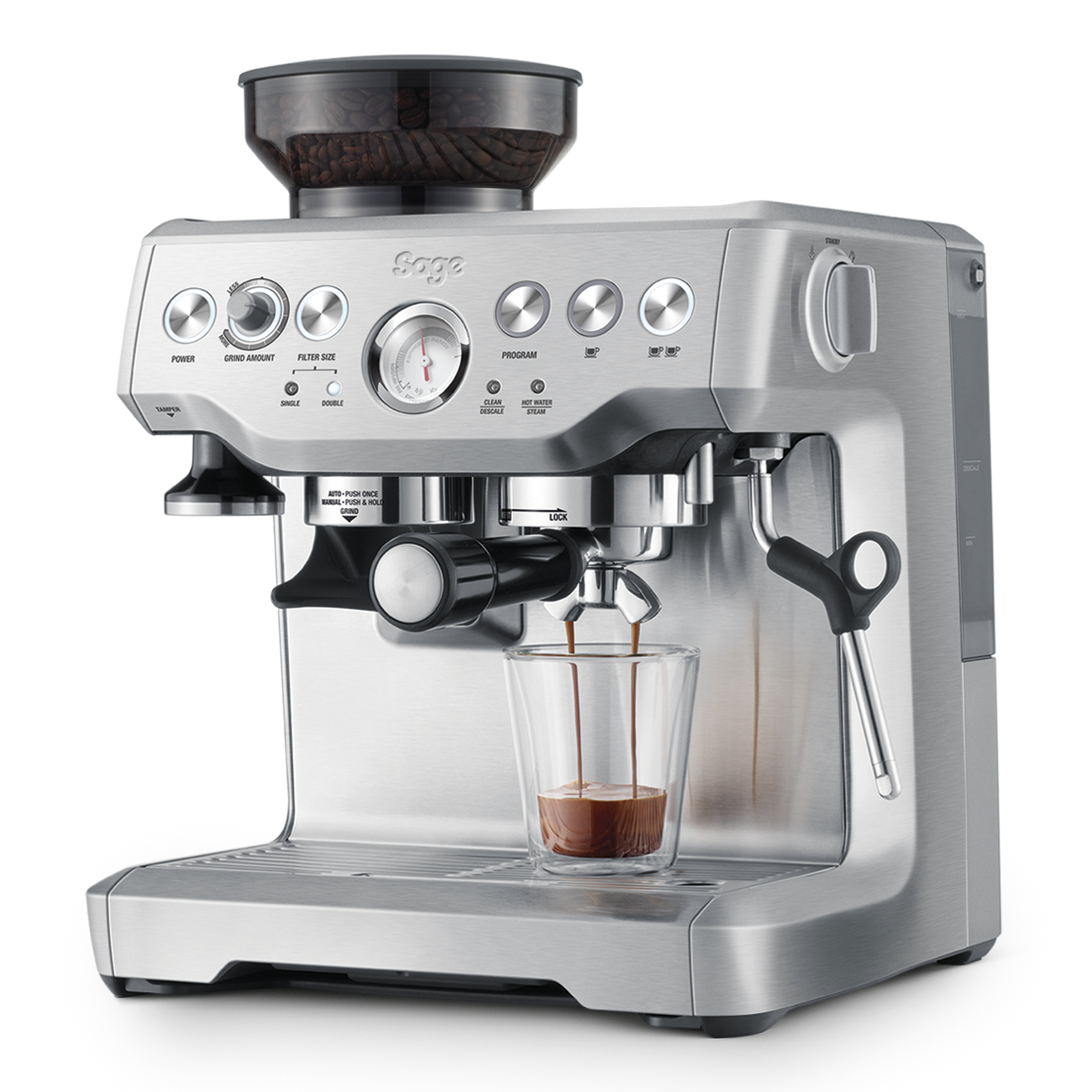 Espresso extraction on the Sage Barista Express