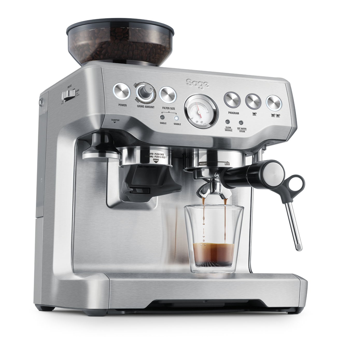 Sage Barista Express with integrated conical burr grinder