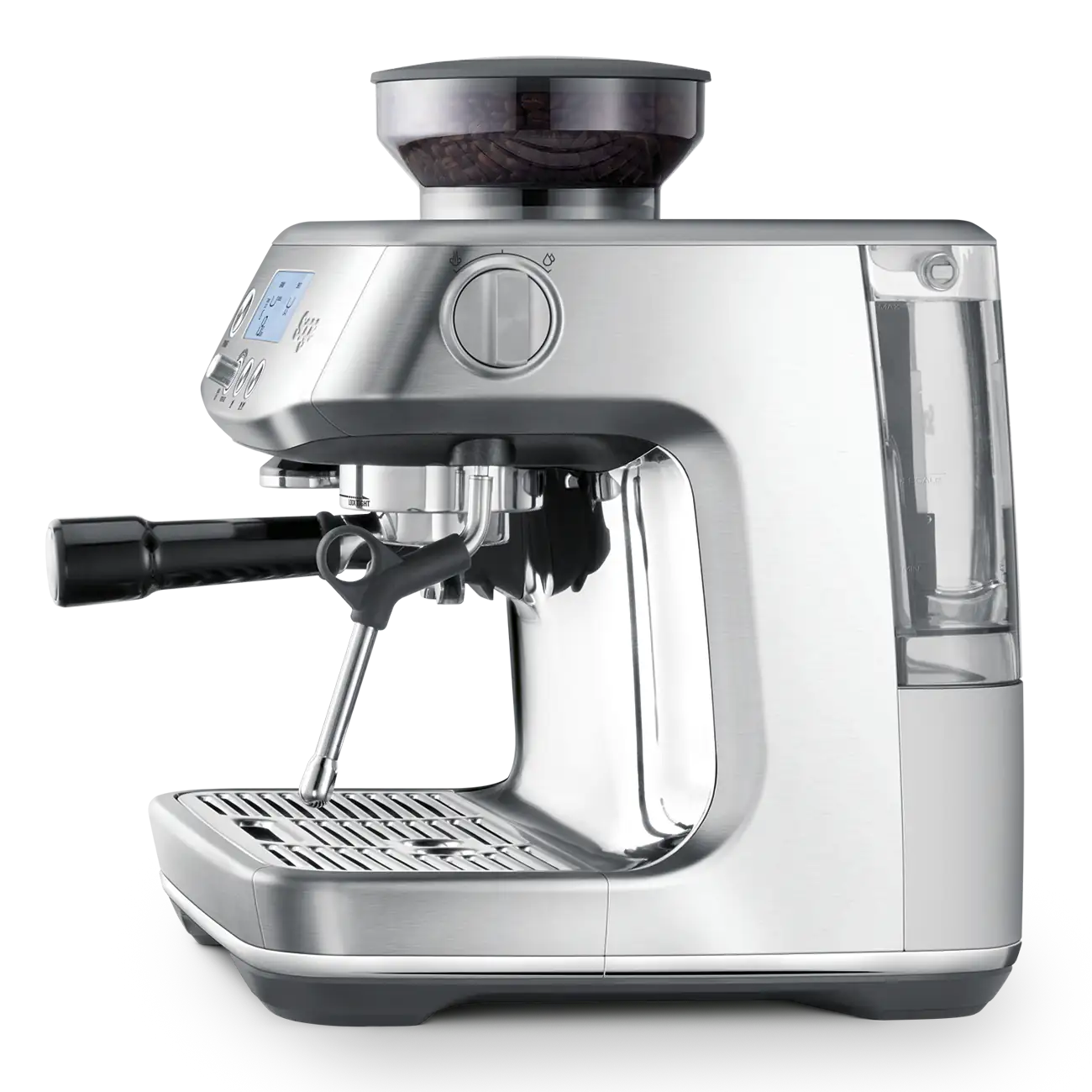 Steaming microfoam milk with the Sage Barista Pro