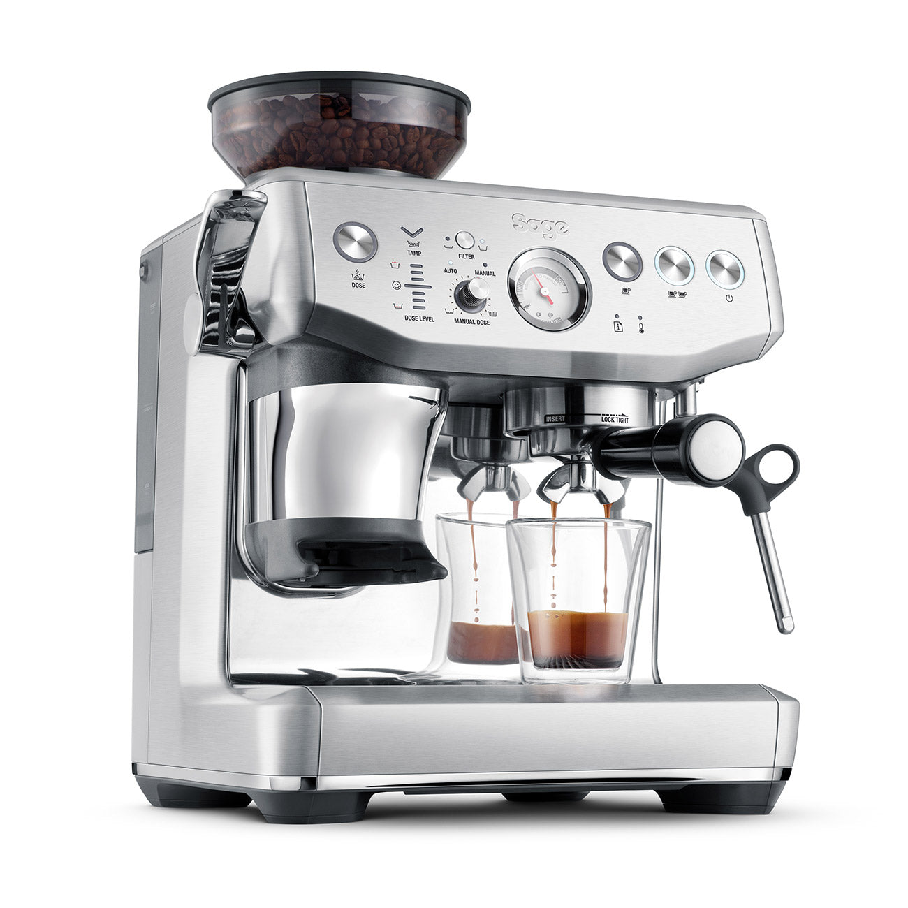 Sage Barista Express Impress espresso machine - Brushed Stainless Steel
