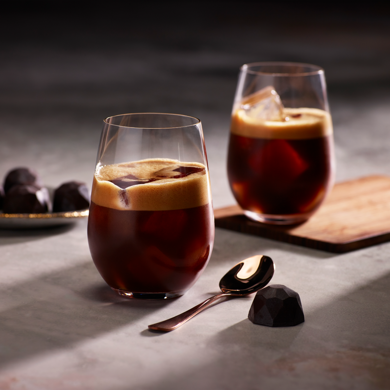 Iced latte made with the Sage Oracle Dual Boiler