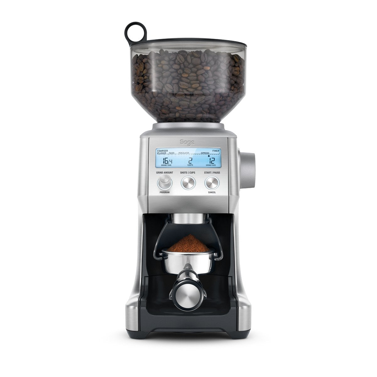 Sage Smart Grinder Pro - Brushed Stainless Steel with portafilter