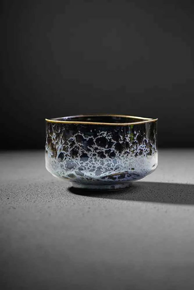 Shin Series Yugen matcha bowl - mysterious grey glaze, handmade in Japan