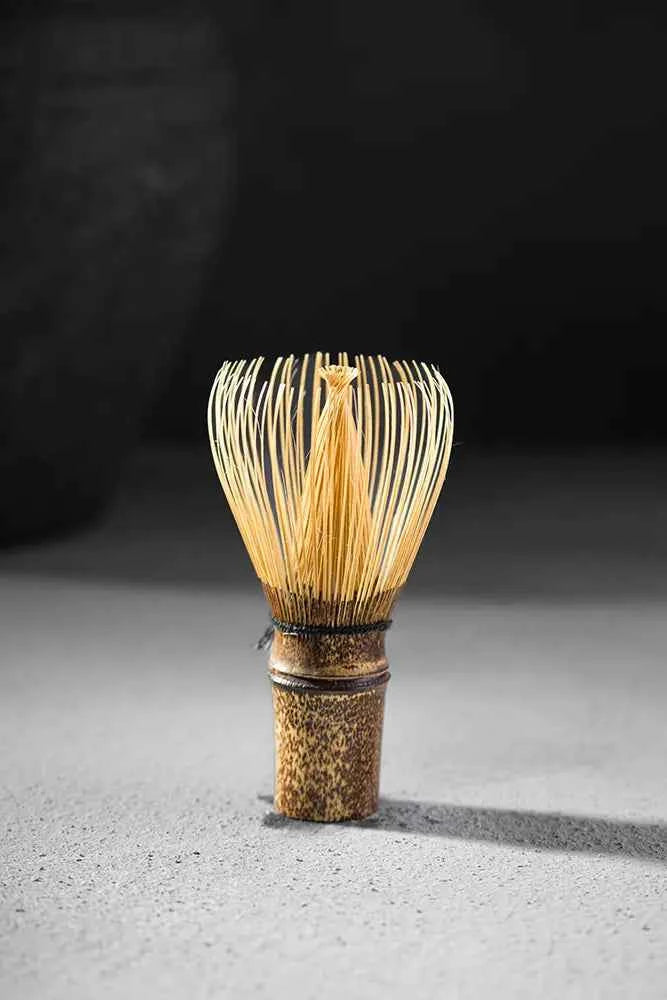 Sumi professional dark bamboo chasen, handmade in Japan