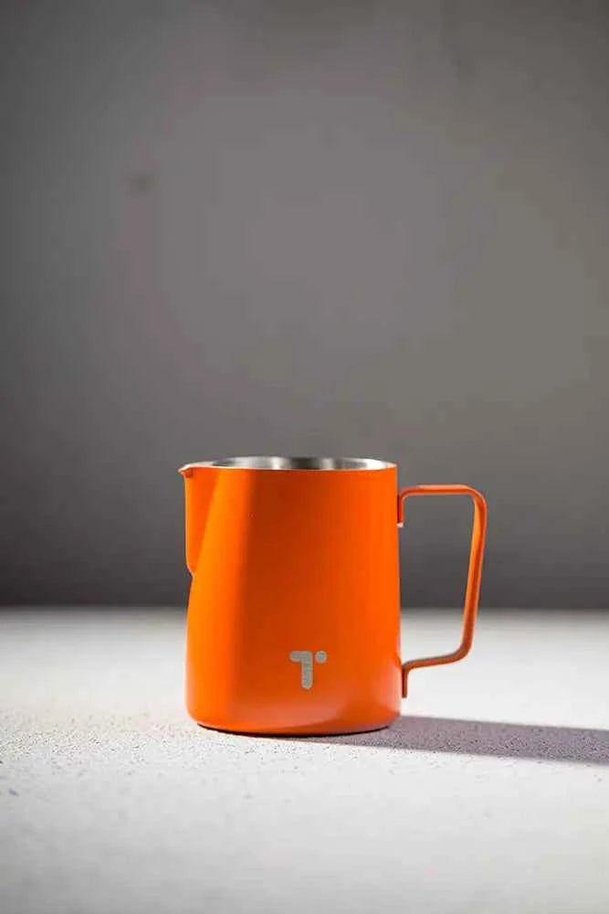 Timecore precision milk pitcher - Tangerine Steel, 350ml