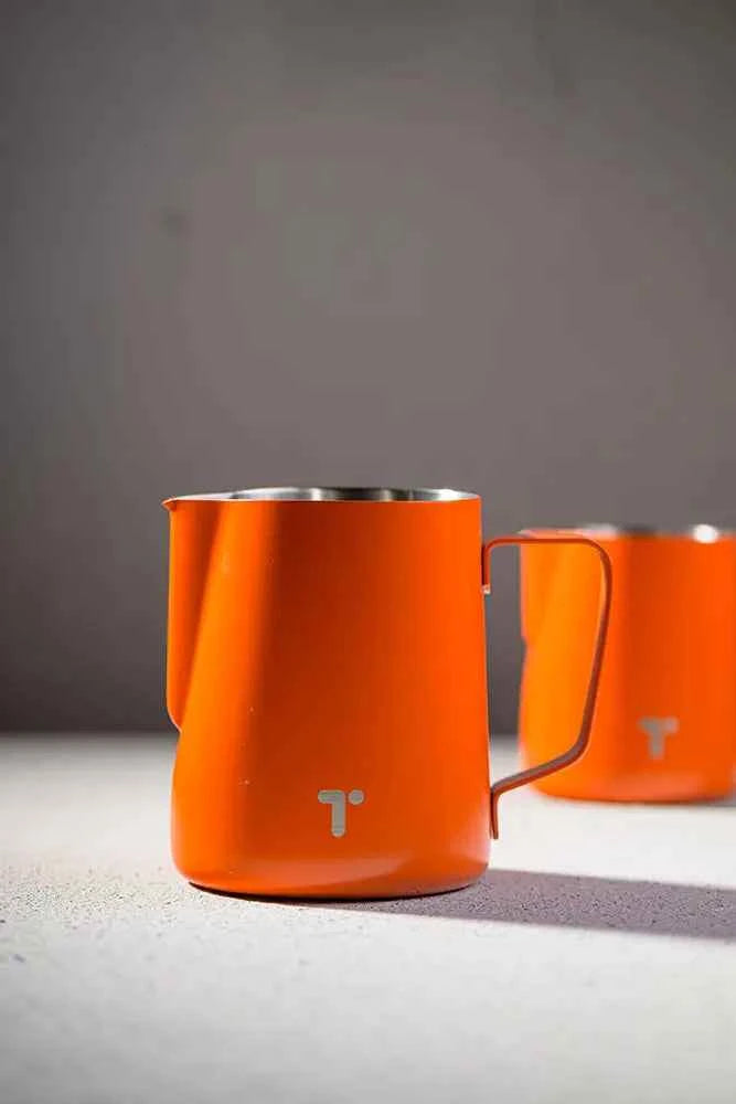 Timecore precision milk pitcher - Tangerine Steel, 600ml